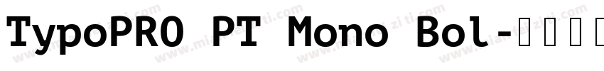 TypoPRO PT Mono Bol字体转换
